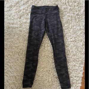 Black Camo Fabletic Leggings, SIZE:XS